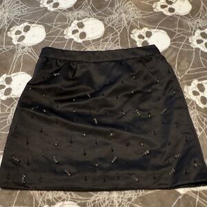 Free Assembly Elegant Black Embellished Skirt Size 6